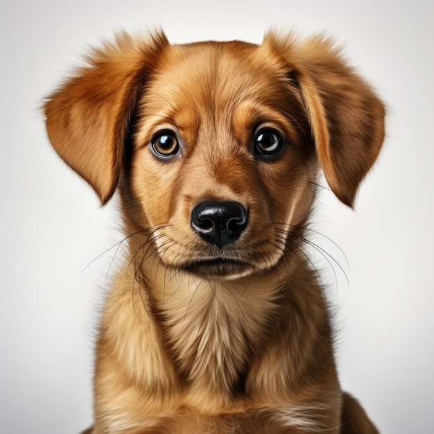 Des chiens et des chats sur un fond blanc