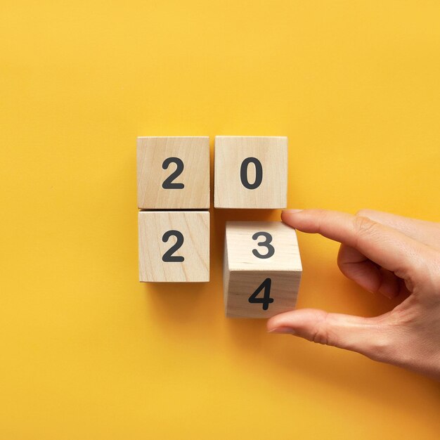 Les chiffres de 2024 sur des cubes de bois L'arrivée de la nouvelle