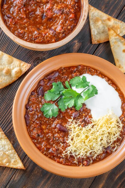 Chili avec de la viande