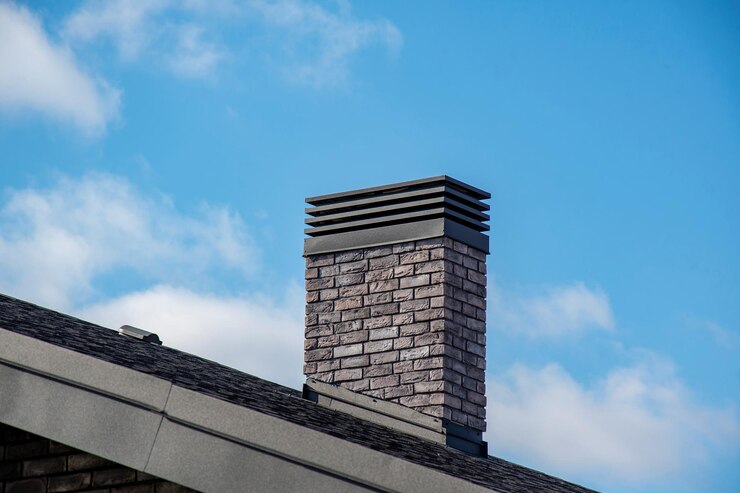Photo chimneie métallique moderne pour la ventilation