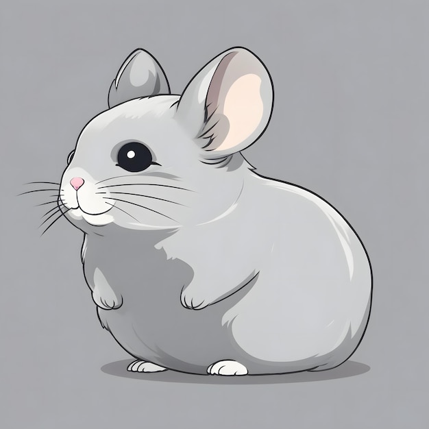 Chinchilla illustration AI Générative