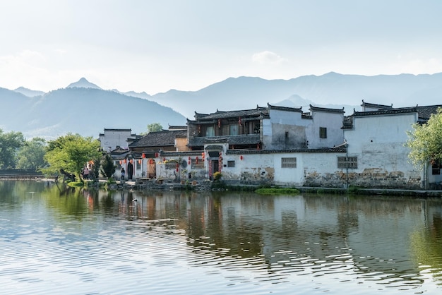 Chine anciens villages paysage hongcun sud de la province de l'anhui en Chine