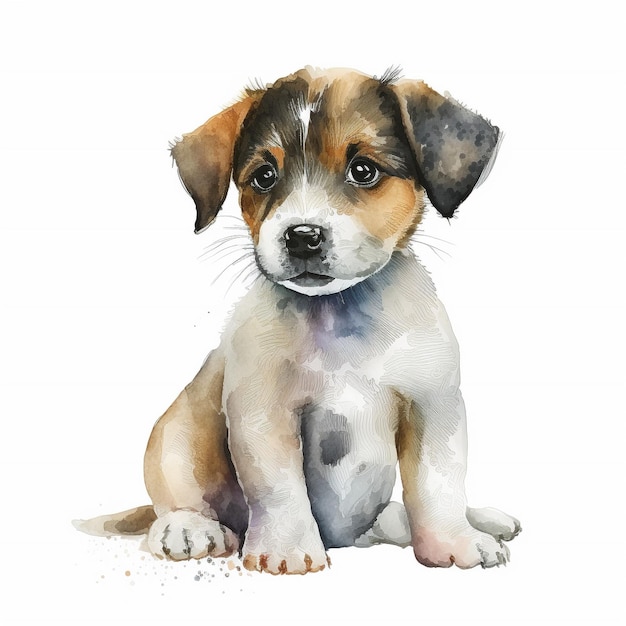 Chiot aquarelle