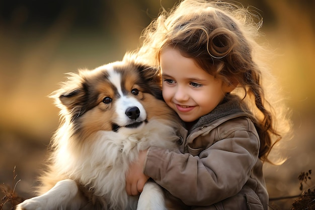 Chiot, chien et enfants Lien réconfortant et moments joyeux