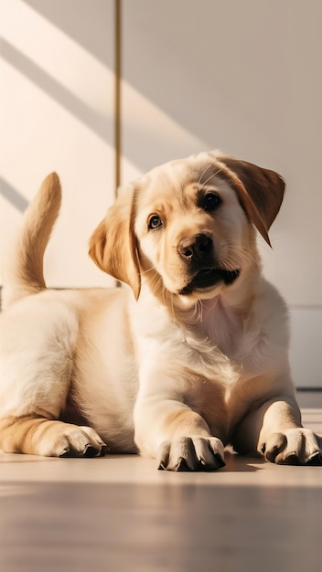 Chiot de labrador récupérateur