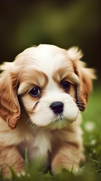 Un chiot qui regarde la caméra