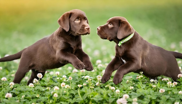 Chiots de labrador récupérateur