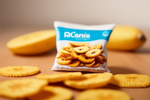 Photo des chips de banane dans une assiette sur la table.