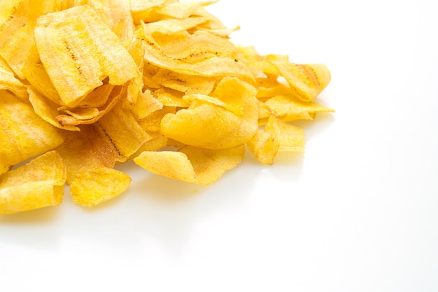 Chips de banane isolés