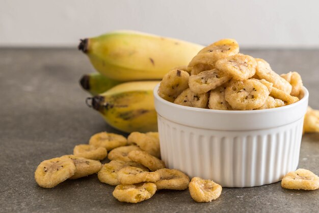 chips croustillantes à la banane