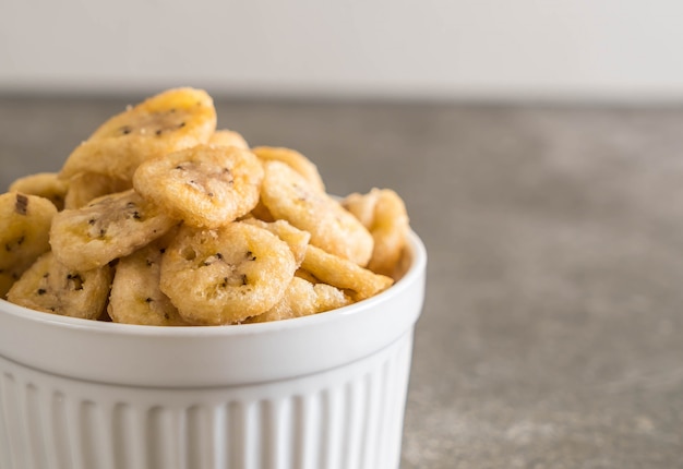 chips croustillantes à la banane