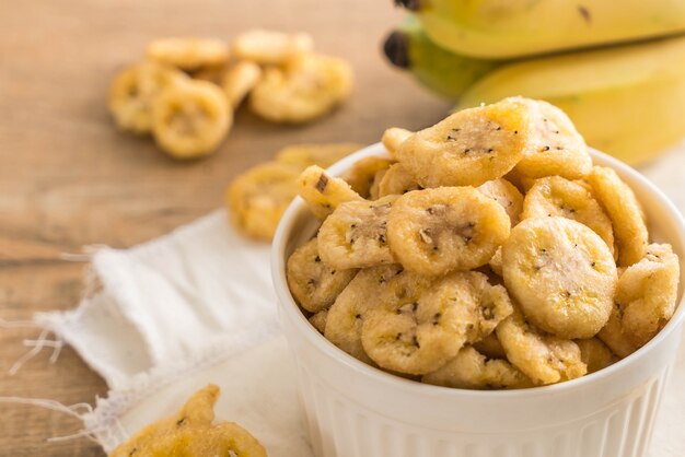 chips croustillantes à la banane