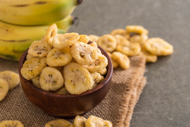 chips croustillantes à la banane