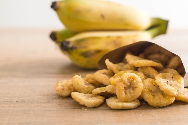 chips croustillantes à la banane