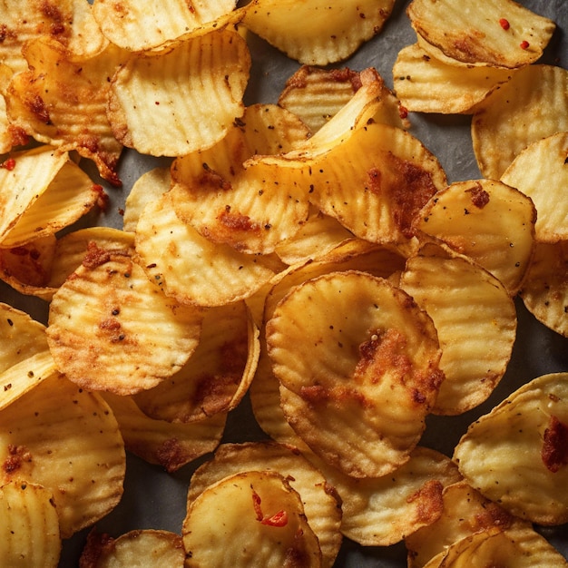 Des chips de pommes de terre épicées