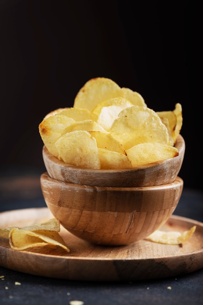 Chips de pommes de terre malsaines