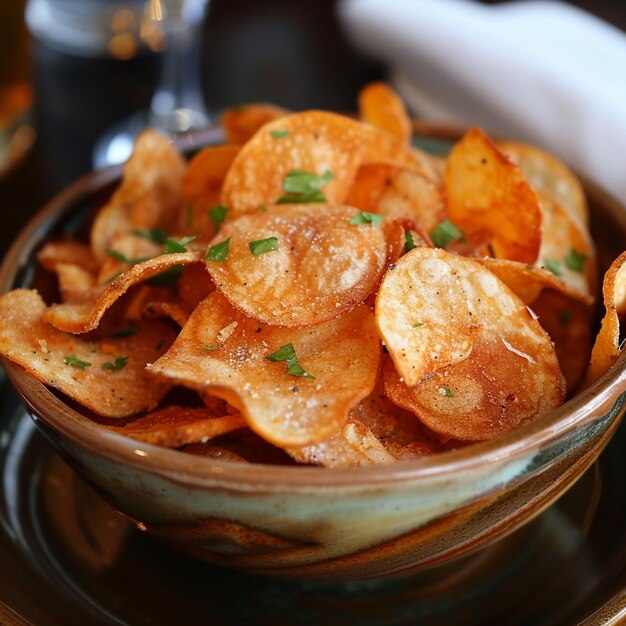 Des chips de pommes de terre