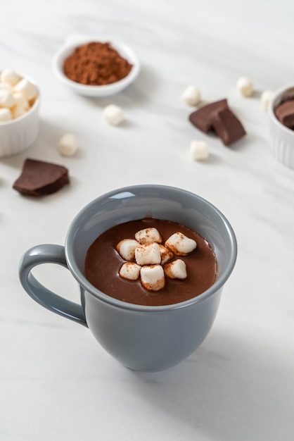 Chocolat chaud aux guimauves