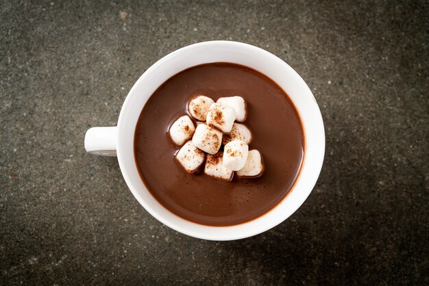 chocolat chaud aux guimauves