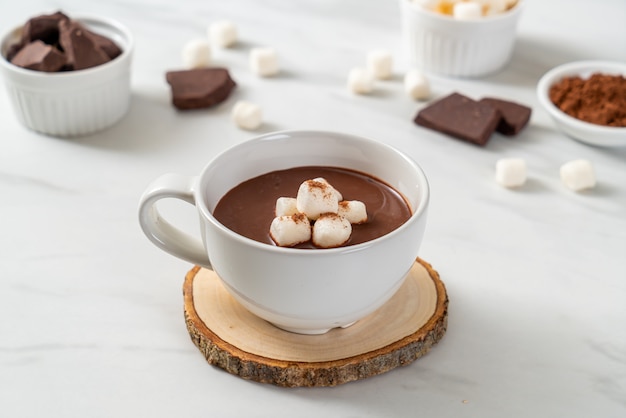 chocolat chaud aux guimauves