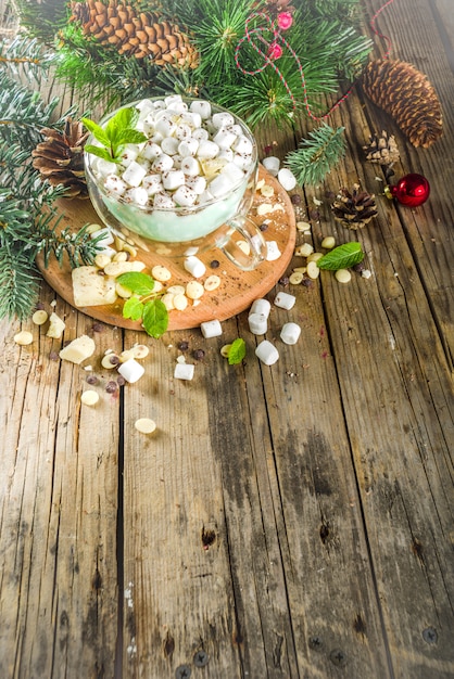 Chocolat chaud à la menthe