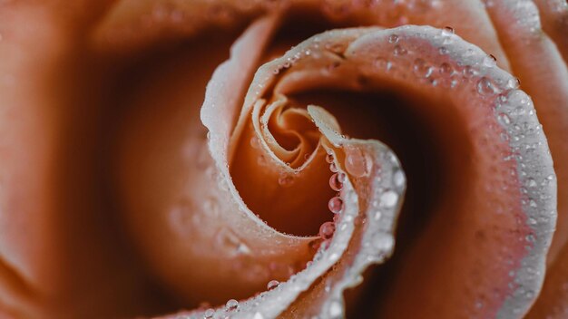 un chocolat glacé brun avec des gouttes d'eau dessus