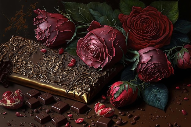 chocolat à la rose