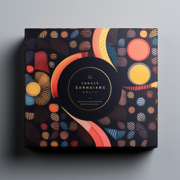 Photo chocolicious tales une conception d'emballage 3d luxueuse pour des bonbons au chocolat brillants inspirés par