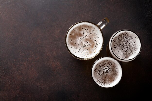 Chopes à bière blonde