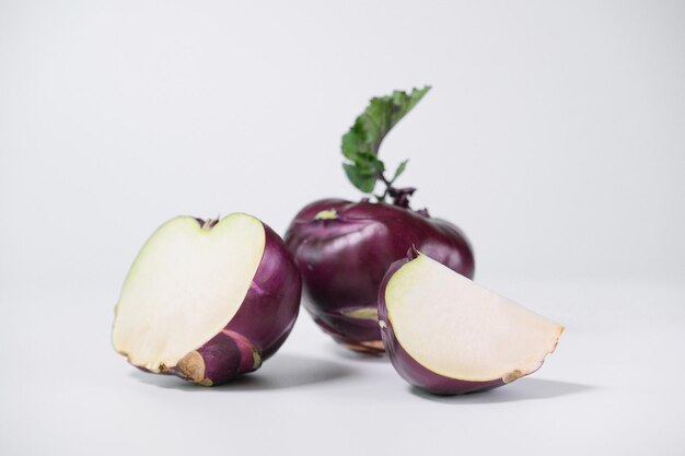 Photo chou-rave de légumes savoureux sains et frais