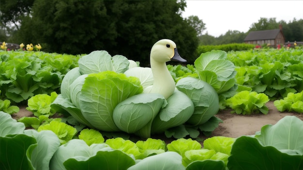 Le chou ressemble à du canard.