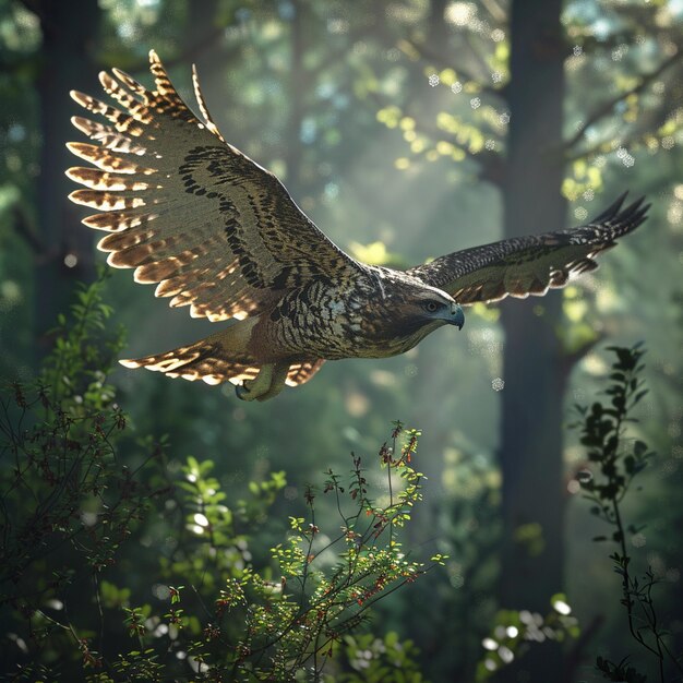 Photo chouette à l'aigle européen