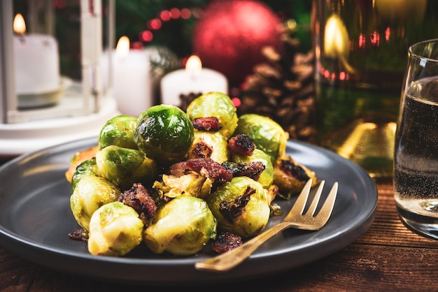 Choux de Bruxelles rôtis Cuisine régionale de Noël et de fête