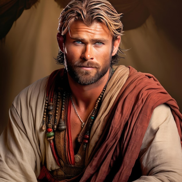 Chris Hemsworth est vêtu d'une robe indienne.