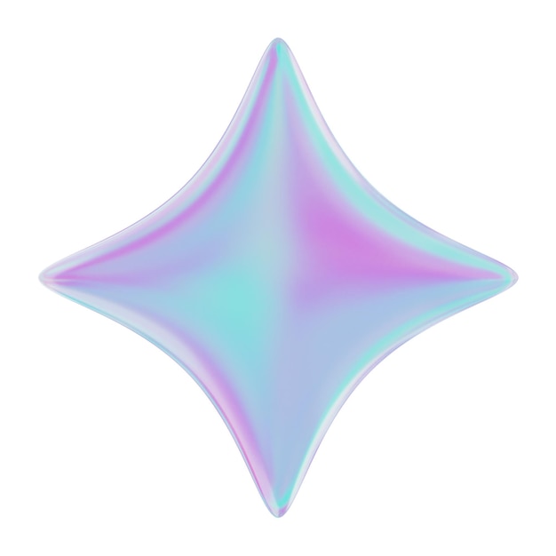 Chroma 3d icône isolée Arrière-plan blanc rendu 3d