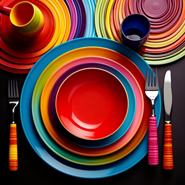 Chroma Cuisine Une palette de vaisselle vibrante
