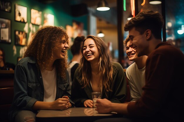 Chroniques d'un café Des amis se réunissent pour un moment inoubliable