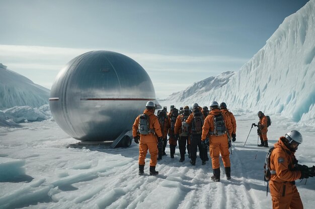 Photo les chroniques glaciales de l'expédition de l'espoir