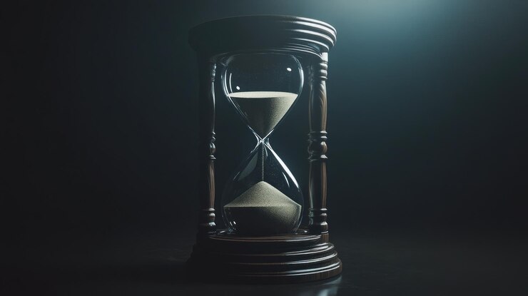 Photo le chronomètre du sablier