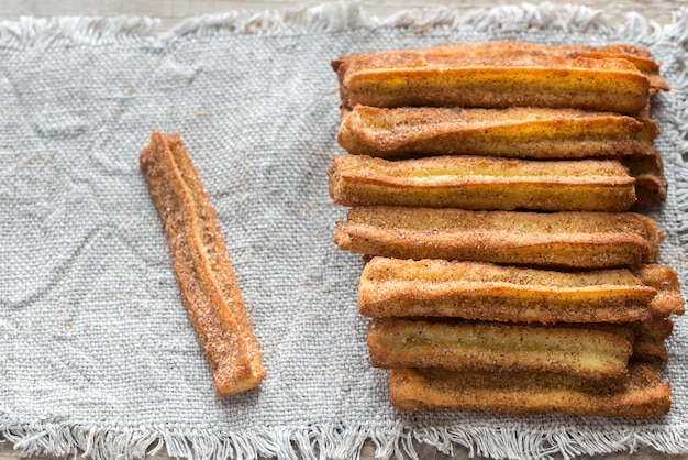 Churros. célèbre dessert espagnol