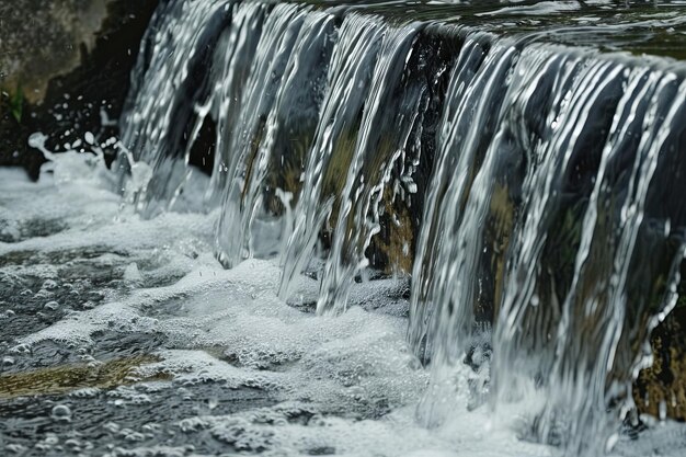 Une chute d'eau en cascade