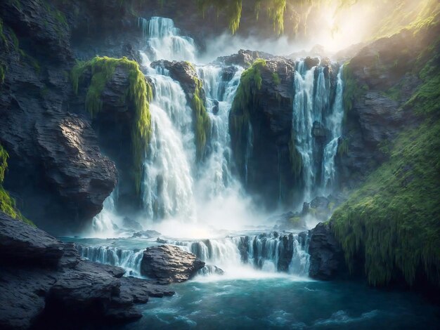 Chute d&#39;eau du paysage