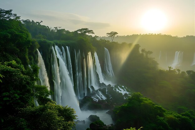 Photo la chute d'eau d'iguaz icu capturée