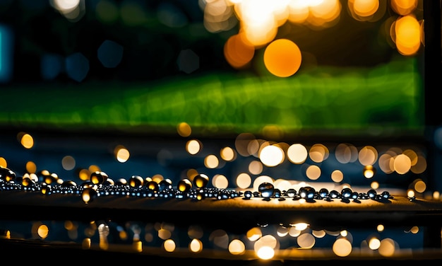 Chute de gouttes de pluie les jours de pluie effets spéciaux au ralenti conception de fond d'écran créatif