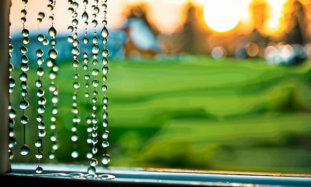 Chute de gouttes de pluie les jours de pluie effets spéciaux au ralenti conception de fond d'écran créatif