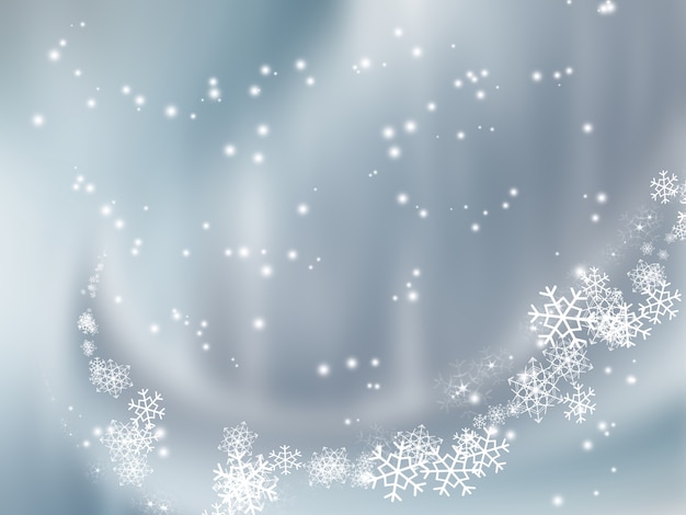 Chute de neige - arrière-plan élégant pour votre conception artistique