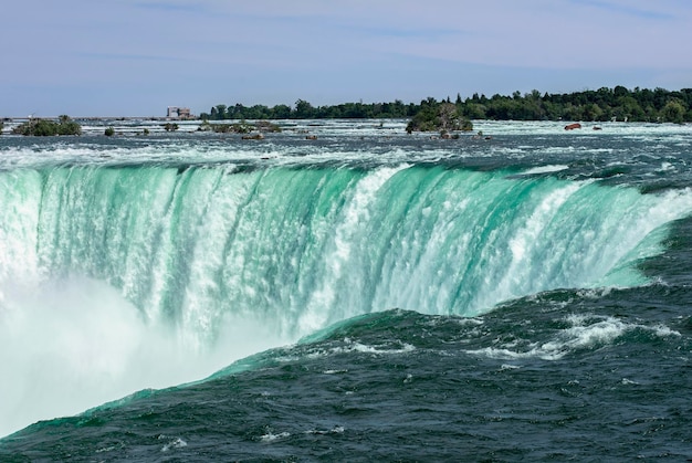 Les chutes du Niagara se bouchent au Canada Ontario Cascade des chutes du Niagara