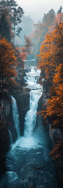 Les chutes du Rhin illuminées la nuit La plus grande cascade d'Europe