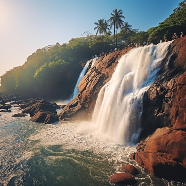 Les chutes d'eau de Dudhsagar, la plage de Calangute et la vieille ville de Goa