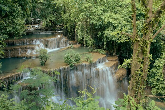 Chutes de la forêt tropicale de voyage en Thaïlande